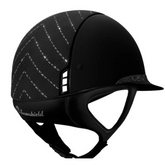 Black Miss Shadowmatt Chevron Black Hematite with Alcantara Black Top & Black Crystal Fabric FB, Matt Black Trim and Black Crystal Fab Blazon